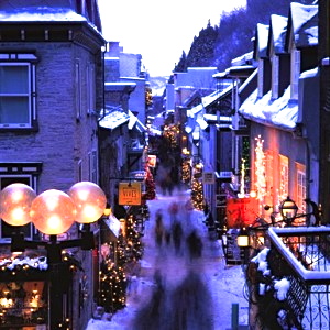 winter Evening in Vieux Montreal