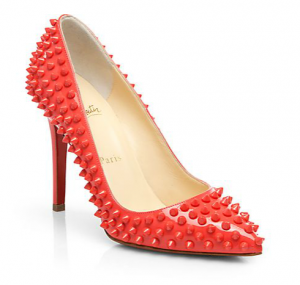 Christian Louboutin Pigalle 100 Spiked Patent Leather Pumps Saks