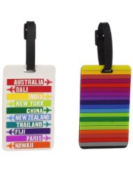 Travelon Set of 2 Luggage Tags Hot Spots